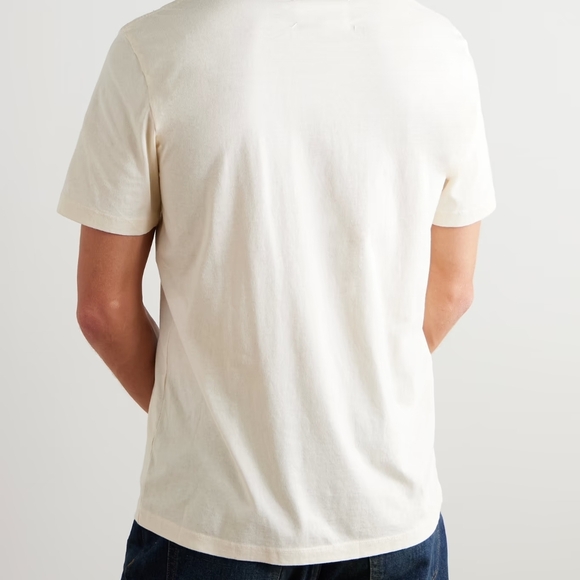 Maison Margiela 100% Organic Cotton Jersey T-Shirt Off-White Cream Ivory Sz XXL - Picture 3 of 11